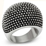 TK519 - High polished (no plating) Stainless Steel Ring with No Stone - Alamode - Flyclothing LLC