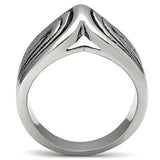 TK521 - High polished (no plating) Stainless Steel Ring with No Stone - Alamode - Flyclothing LLC