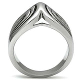 TK521 - High polished (no plating) Stainless Steel Ring with No Stone - Alamode - Flyclothing LLC