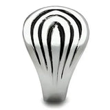 TK521 - High polished (no plating) Stainless Steel Ring with No Stone - Alamode - Flyclothing LLC