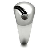TK524 - High polished (no plating) Stainless Steel Ring with No Stone - Alamode - Flyclothing LLC