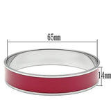 TK530 - High polished (no plating) Stainless Steel Bangle with Epoxy  in Siam - Alamode