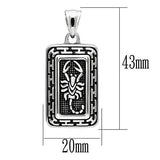 High polished (no plating) Stainless Steel Chain Pendant with No Stone - Alamode - Flyclothing LLC