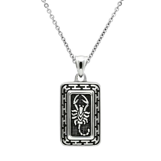 TK546 - High polished (no plating) Stainless Steel Chain Pendant with No Stone - Alamode - Flyclothing LLC