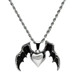 TK549 - High polished (no plating) Stainless Steel Chain Pendant with No Stone - Alamode - Flyclothing LLC