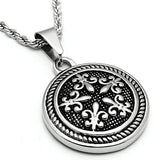 TK551 - High polished (no plating) Stainless Steel Chain Pendant with No Stone - Alamode - Flyclothing LLC