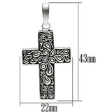 TK553 - High polished (no plating) Stainless Steel Necklace with No Stone - Alamode - Flyclothing LLC