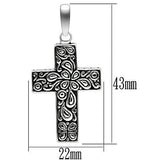 TK553 - High polished (no plating) Stainless Steel Necklace with No Stone - Alamode