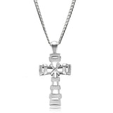 TK555 - High polished (no plating) Stainless Steel Necklace with No Stone - Alamode