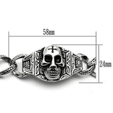 TK569 - High polished (no plating) Stainless Steel Bracelet with No Stone - Alamode - Flyclothing LLC