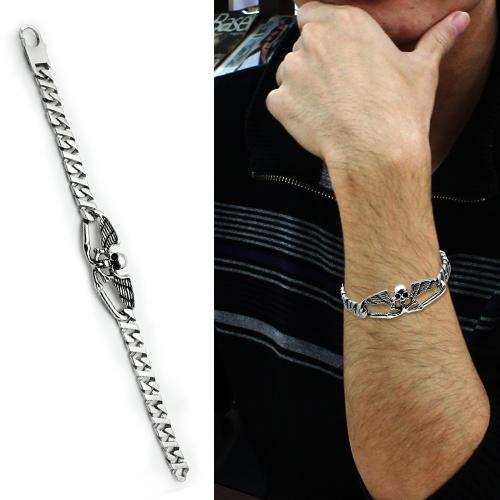 TK572 - High polished (no plating) Stainless Steel Bracelet with No Stone - Alamode - Flyclothing LLC