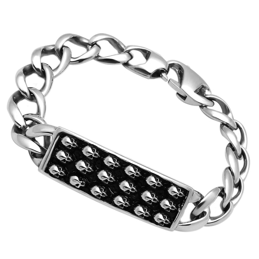 TK573 - High polished (no plating) Stainless Steel Bracelet with No Stone - Alamode