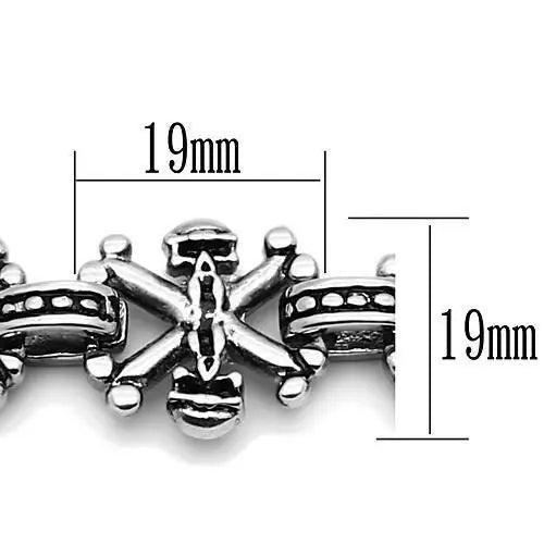 TK576 - High polished (no plating) Stainless Steel Bracelet with No Stone - Alamode - Flyclothing LLC