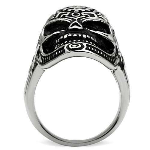 TK580 - High polished (no plating) Stainless Steel Ring with No Stone - Alamode - Flyclothing LLC