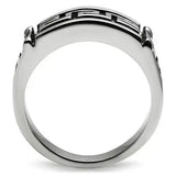TK584 - High polished (no plating) Stainless Steel Ring with No Stone - Alamode - Flyclothing LLC
