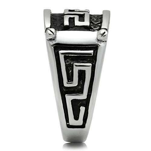 TK584 - High polished (no plating) Stainless Steel Ring with No Stone - Alamode - Flyclothing LLC