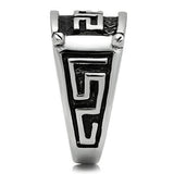 TK584 - High polished (no plating) Stainless Steel Ring with No Stone - Alamode
