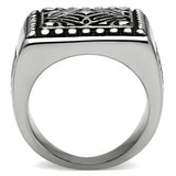 TK585 - High polished (no plating) Stainless Steel Ring with No Stone - Alamode - Flyclothing LLC
