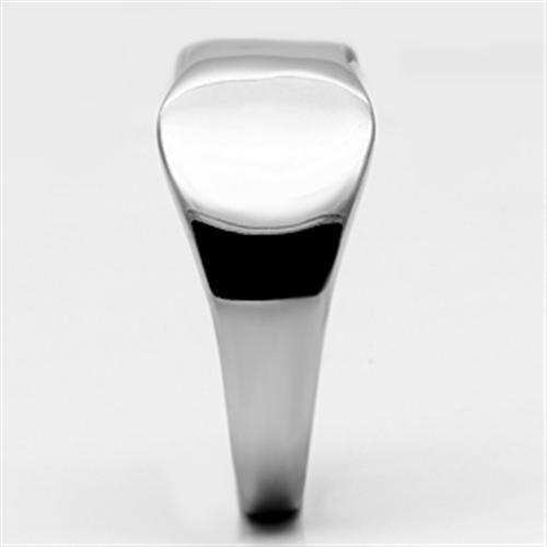 TK618 - High polished (no plating) Stainless Steel Ring with No Stone - Alamode - Flyclothing LLC