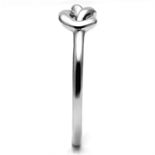 TK630 - High polished (no plating) Stainless Steel Ring with No Stone - Alamode - Flyclothing LLC