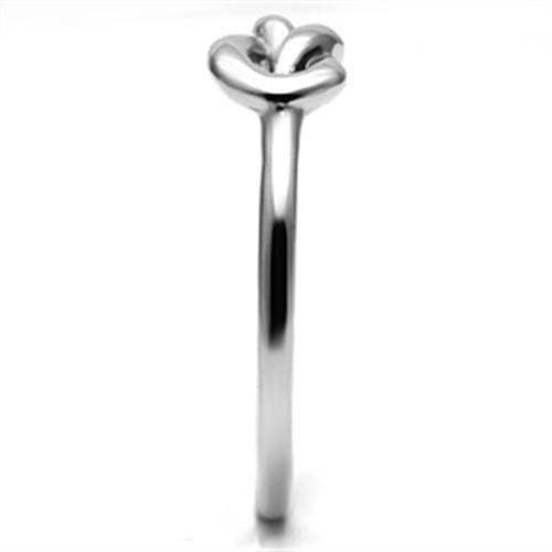 TK630 - High polished (no plating) Stainless Steel Ring with No Stone - Alamode - Flyclothing LLC