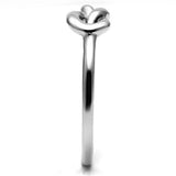 TK630 - High polished (no plating) Stainless Steel Ring with No Stone - Alamode