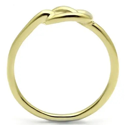 TK630G - IP Gold(Ion Plating) Stainless Steel Ring with No Stone - Alamode - Flyclothing LLC