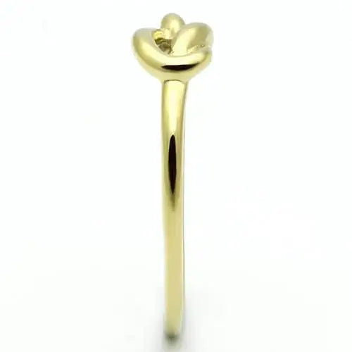 TK630G - IP Gold(Ion Plating) Stainless Steel Ring with No Stone - Alamode - Flyclothing LLC