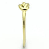 TK630G - IP Gold(Ion Plating) Stainless Steel Ring with No Stone - Alamode
