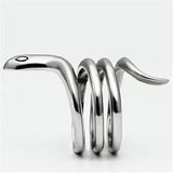 TK666 - High polished (no plating) Stainless Steel Ring with No Stone - Alamode - Flyclothing LLC