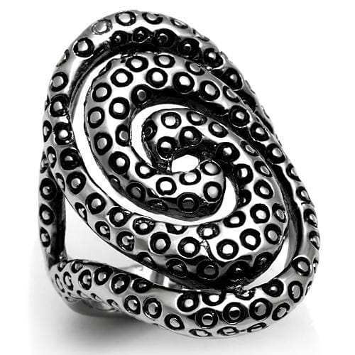 TK670 - High polished (no plating) Stainless Steel Ring with No Stone - Alamode - Flyclothing LLC