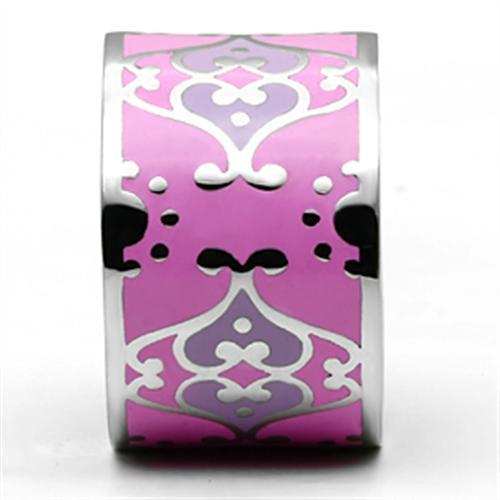 TK685 - High polished (no plating) Stainless Steel Ring with Epoxy in Multi Color - Alamode - Flyclothing LLC