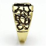 TK778 - IP Gold(Ion Plating) Stainless Steel Ring with No Stone - Alamode - Flyclothing LLC
