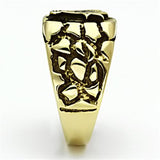 TK778 - IP Gold(Ion Plating) Stainless Steel Ring with No Stone - Alamode