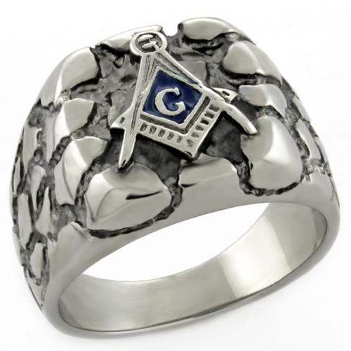 TK778N - High polished (no plating) Stainless Steel Ring with No Stone - Alamode - Flyclothing LLC