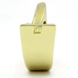 TK853 - IP Gold(Ion Plating) Stainless Steel Ring with Top Grade Crystal in Clear - Alamode - Flyclothing LLC