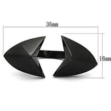 TK990 - IP Black(Ion Plating) Stainless Steel Ring with No Stone - Alamode - Flyclothing LLC