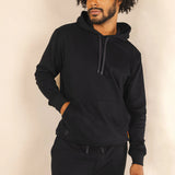 The Threat Level Midnight | Black Sexy Terry™ Men’s Lounge Hoodie - Shinesty - Flyclothing LLC