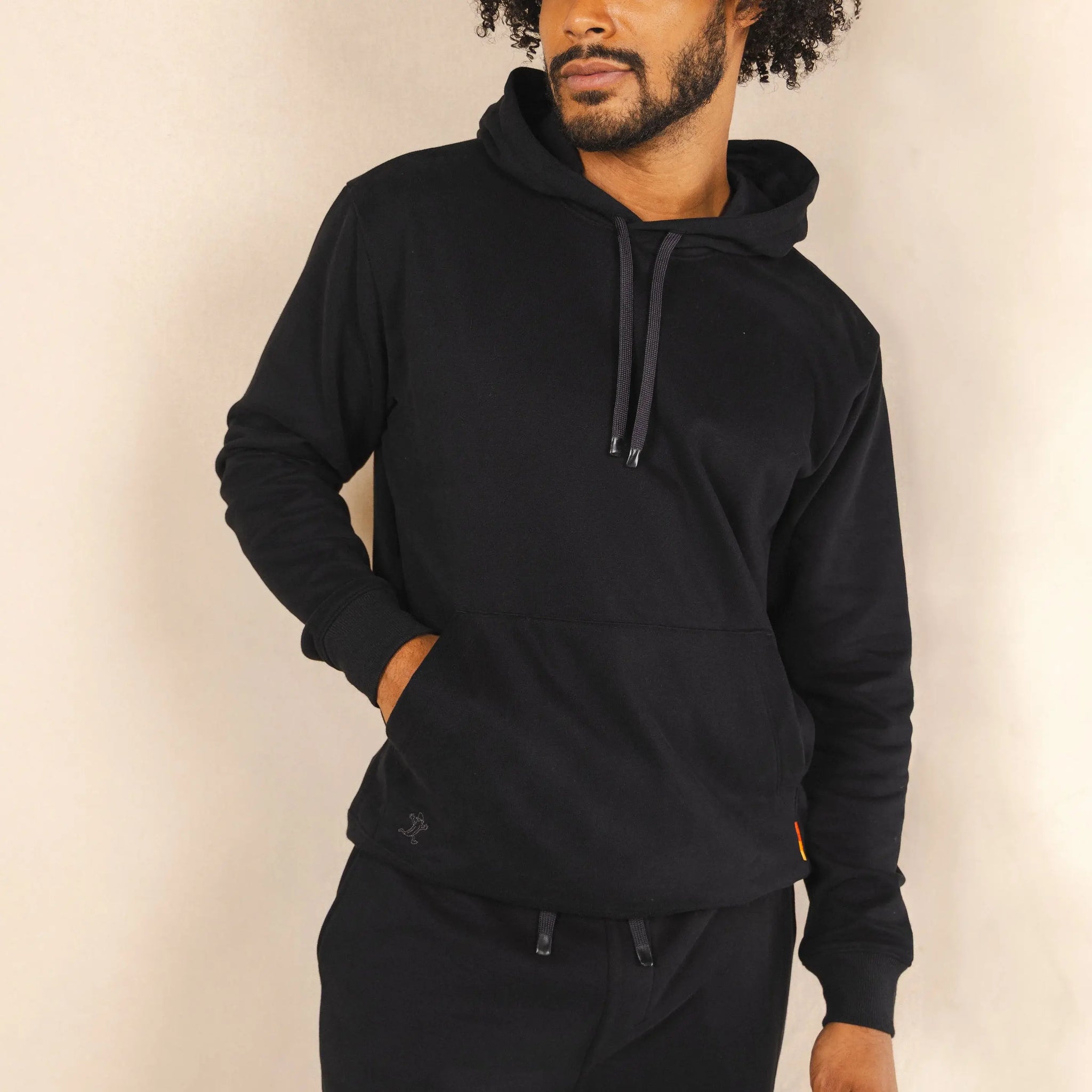 The Threat Level Midnight | Black Sexy Terry™ Men’s Lounge Hoodie - Shinesty - Flyclothing LLC