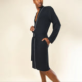 The Threat Level Midnight | Black Long Modal Robe - Shinesty - Flyclothing LLC