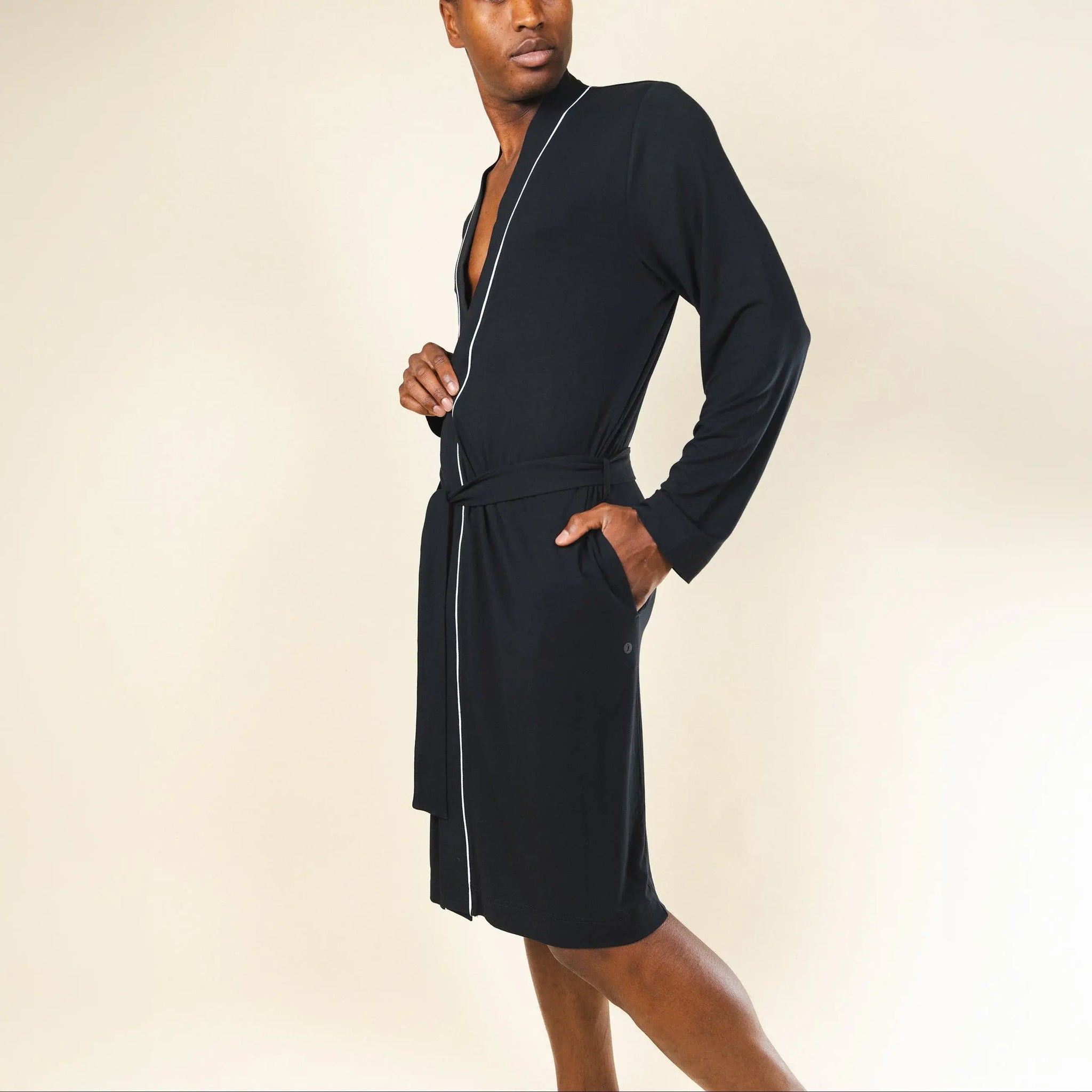 The Threat Level Midnight | Black Long Modal Robe - Shinesty - Flyclothing LLC