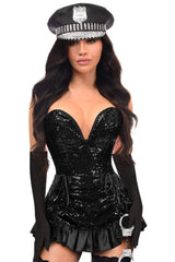 Daisy Corsets Top Drawer 5 PC Premium Sequin Cop Corset Costume - Daisy Corsets