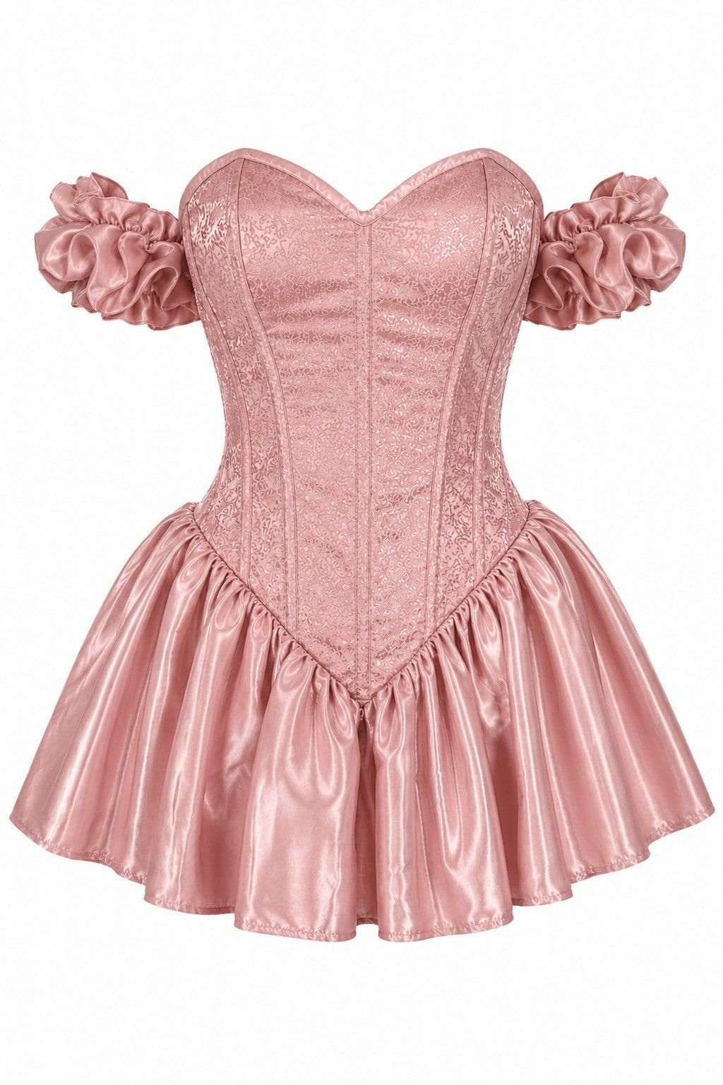 Daisy Corsets Top Drawer Enchanted Rose Princess Steel Boned Corset Dress - Daisy Corsets - Flyclothing LLC