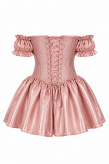 Daisy Corsets Top Drawer Enchanted Rose Princess Steel Boned Corset Dress - Daisy Corsets - Flyclothing LLC
