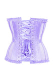 Daisy Corsets Top Drawer Steel Boned Lavender Mesh Underwire Burlesque Underbust Corset Cincher