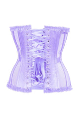Daisy Corsets Top Drawer Steel Boned Lavender Mesh Underwire Burlesque Underbust Corset Cincher