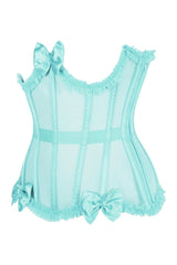 Daisy Corsets Top Drawer Steel Boned Mint Green Mesh Underwire Burlesque Underbust Corset Cincher - Daisy Corsets - Flyclothing LLC