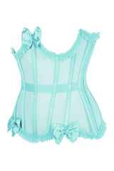 Daisy Corsets Top Drawer Steel Boned Mint Green Mesh Underwire Burlesque Underbust Corset Cincher