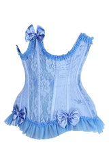 Daisy Corsets Top Drawer Steel Boned Pink Lace Underwire Burlesque Underbust Corset Cincher