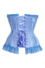 Daisy Corsets Top Drawer Steel Boned Pink Lace Underwire Burlesque Underbust Corset Cincher